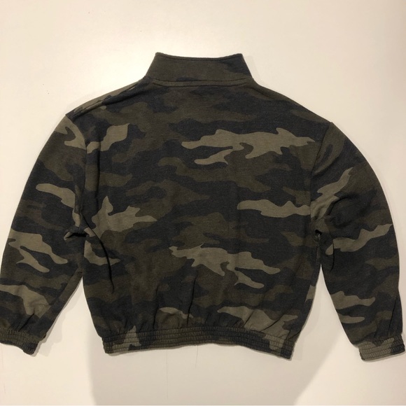PINK by VS Camo Cropped Quarter Zip Sweatshirt Womens Size XS - Picture 12 of 12
